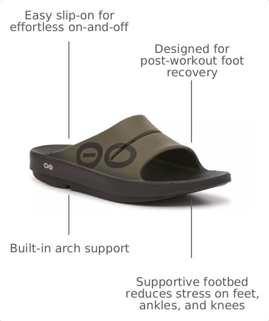 Image of OOFOS OOahh Unisex - Men's and Women's Sport Recovery Slide Sandals