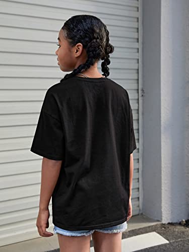 SOLY HUX Girl's Letter Graphic Tees T Shirts Short Sleeve Casual Summer Tops2