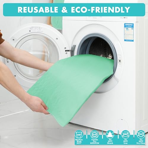 Bunlitent Incontinence Washable Bed Pads with 8 Sturdy Handles, 34”×52”,3 Pack, Positioning Bed Pads for Elderly, Bedridden, Disabled, Transferring,Mattress Protection, Reusable Underpads
