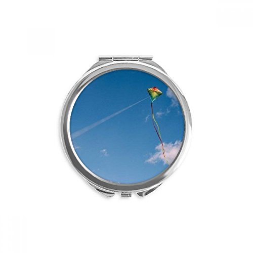 Miroir cerf-volant nuages blanc bleu ciel pour corriger le maquillage facilement partout