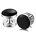 Jstyle Mens Cufflinks and Studs Set Tuxedo Shirts Black Business Wedding