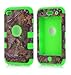 Canica-T402 3in1 Tree Camo Hybrid Cover Case Suitable Fit For iPod Touch 4th Generation Green