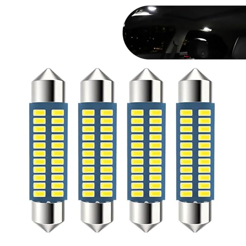 4 Bombillas LED 578 para Luz Interior de Auto miniatura 1