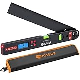 Neoteck Inclinometro Digitale con Laser 0-225°/400mm in Alluminio Goniometro Digitale Lase...