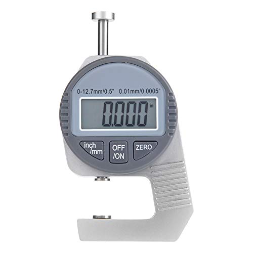 Medidor de espesor digital LCD 0-12.7mm con pantalla grande