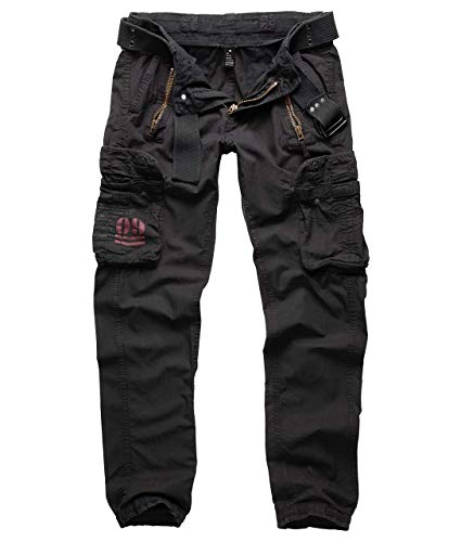 Preisvergleich Produktbild Trooper Royal Traveler Trousers, Herren Cargo Hose, Royal Black Slim XXL