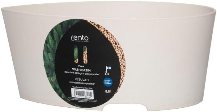 Rento Pisara Sauna Basin, Sauna Basin, biocomposite, Recyclable, 8.5L (Natural)