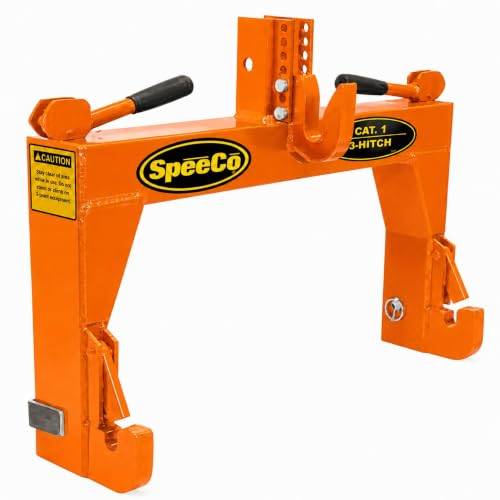 SpeeCo 3-Point Tractor Quick Hitch, Category 1, Orange