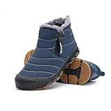 Winter Pro 2.0-Wasserfeste Barfußschuhe Herren Dame, Barfußschuhe Outdoor Waterproof Barefoot Shoes Herren Damen Unisex Herbst (Blau, Erwachsene, 42, Numerisch, EU Schuhgrößensystem, M)