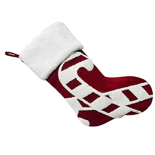 ABOOFAN 1 Pc Calcetines navideños Adornos navideños Antiguos Navidad figuritas Colgantes navideños Christmas Tree Colgando Calcetines de Calcetines Colgantes Colgantes poliéster
