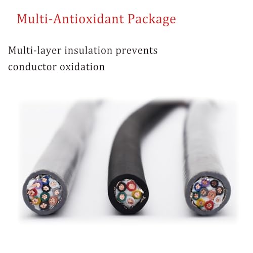 Cable de cadena blindado de 14-20 AWG altamente flexible y resistente al frío 5