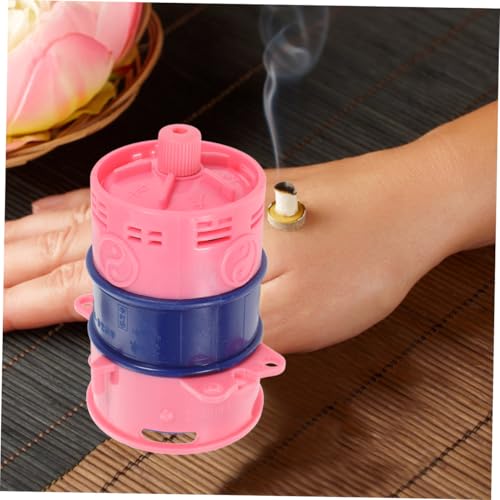 Didiseaon copa portátil para moxibustión con doble aislamiento térmico para masaje, ideal para viaje y spa miniatura 3