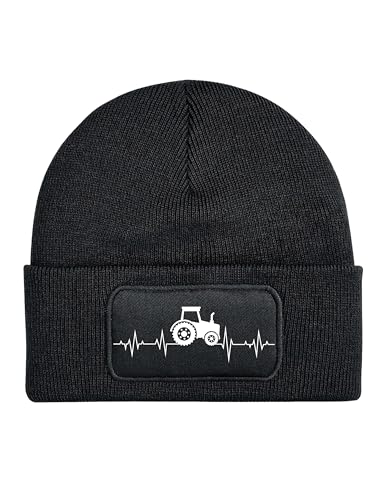 Bonnet d'hiver en tricot chaud et confortable contre le vent glacial style tracteur