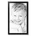ArtToFrames 14x24 inch Satin Black Picture Frame, 2WOMFRBW26079-14x24