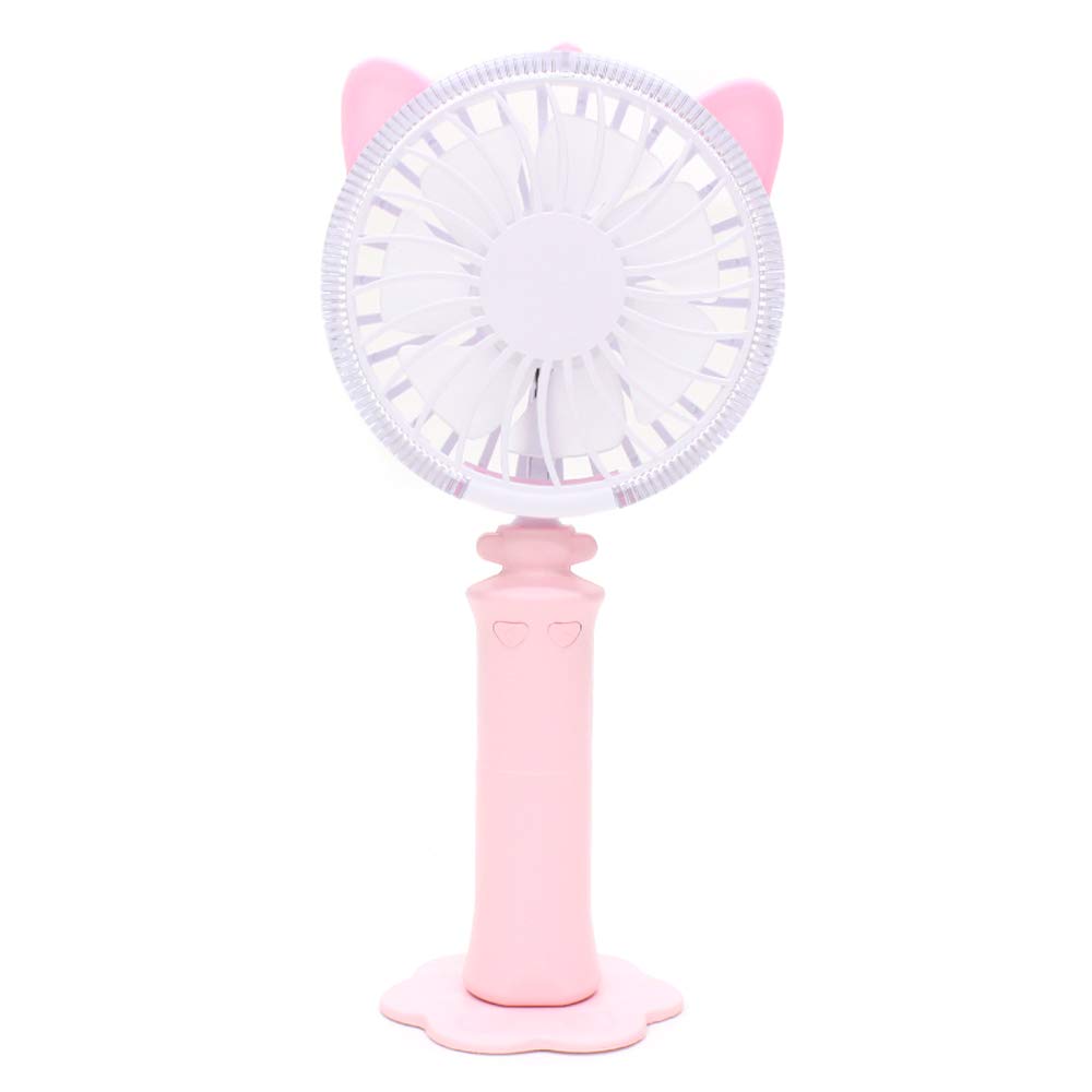 Amazon | NEWキャットファン ネコ型 ハンディ＆卓上扇風機2WAY