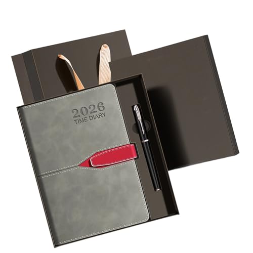 Agenda tendance en cuir synthétique avec mise en page pratique pour l'organisation quotidienne