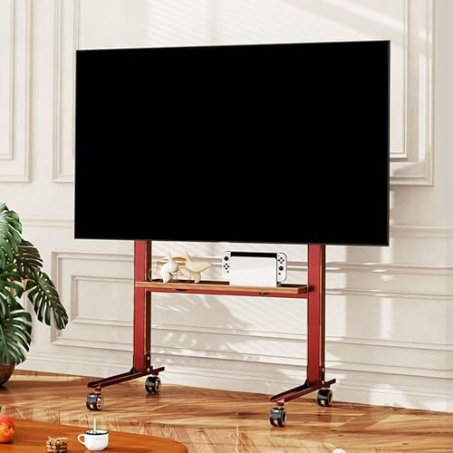 Soporte Móvil para TV con Ruedas y Ajuste de Altura