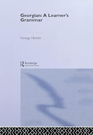 Georgian: A Learner's Grammar book cover