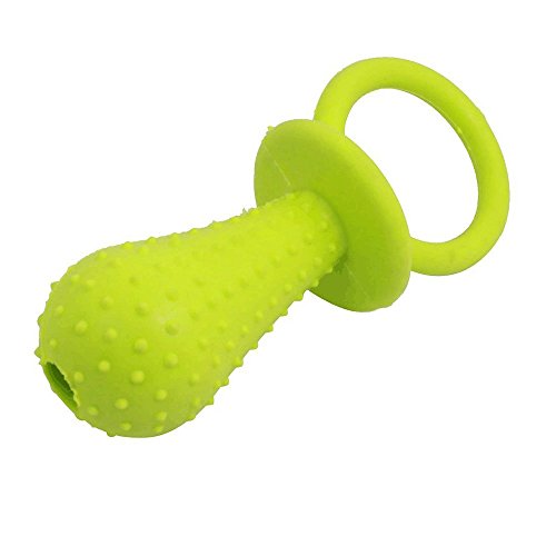 Gummi Schnuller klein Bell Training Molar Kauen Spielzeug für Pet Dog Cat, L, 14,5u00a0cm, zufällige Farbe