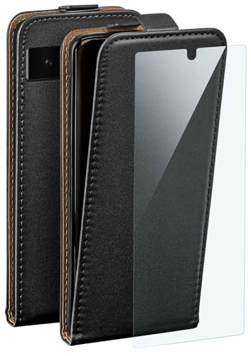 Film protection Google Pixel 6 Pro avec étui cuir noir moex