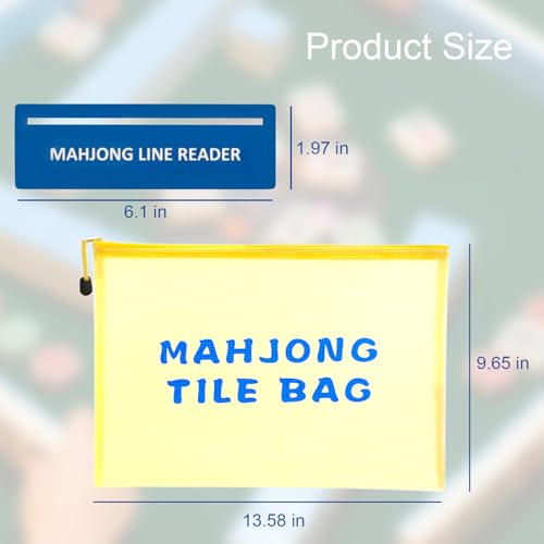 Set de 2 bolsas y 4 guías para Mahjong americano miniatura 2