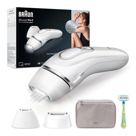 Braun Silk·expert Pro 3 PL3133 IPL – Senaste generationens IPL för kvinnor och män, apparat för permanent synlig hårborttagning hemma, vit/silver, med fodral, precisionshuvud och Venus-rakhyvel