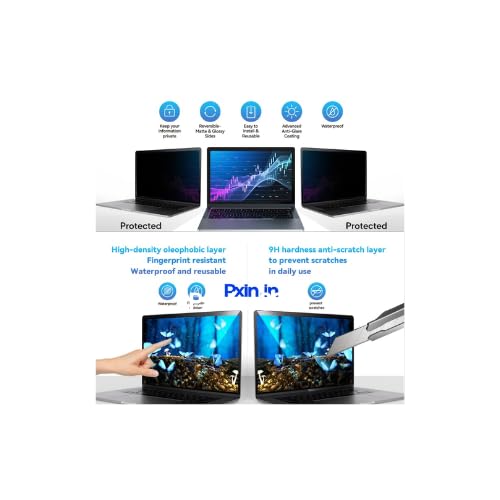 Image of Pxin Privacy Guard compatible with Macbook Neo 13 inch | Privacy screen protector | Anti Glare | Anti Spy Screen | Reduces blue light | Eye Protection