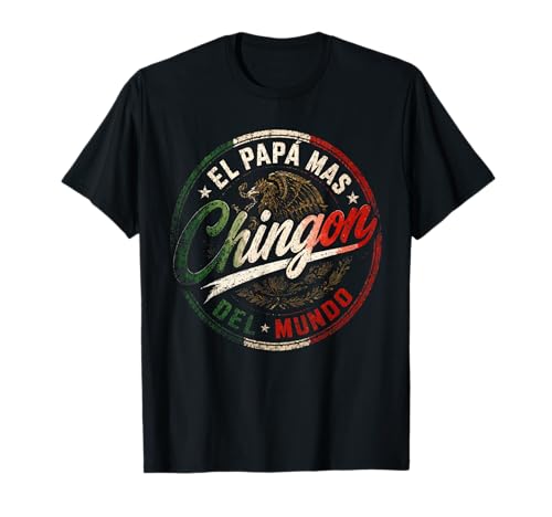 Fathers Day T-Shirt in Spanish El Mejor Papa Latino Dad Men T-Shirt