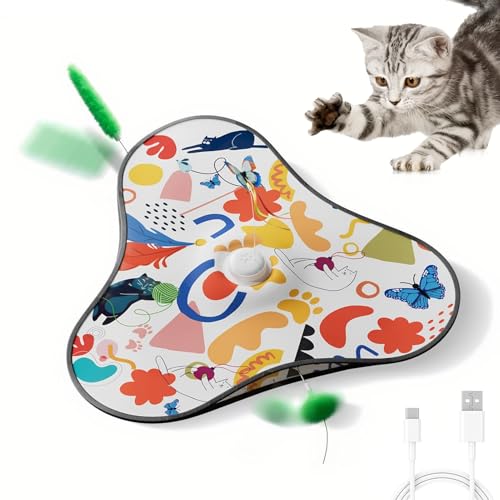 Jouet automatique pour chat rechargeable | Jeu d'exercice à teasers - 7