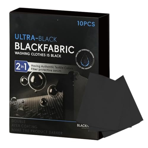Fabric Dye Sheets - 12.5x15.5cm Laundry Supply, Black Clothing Fading Repair Tablet 35g | Household Color Fixing Darkening Detergent, This restorative wash pad revives tshirts for home garment care.