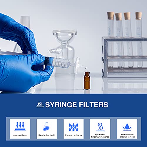 Image of MCE (Mix Cellulose Ester) Syringe Filters Diameter 13mm Pore Size 0.22μm for lab Filtration by Allpure Biotechnology (Mix Cellulose Ester, Pack of 100)