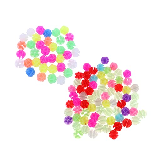 Mikikit 72Pcs Colorful Wheel Beads Plastic Clip Beads for Bicycles Includes Luminous Beads Easy to Install Bike Decorations for Enhanced Visibility and Fun