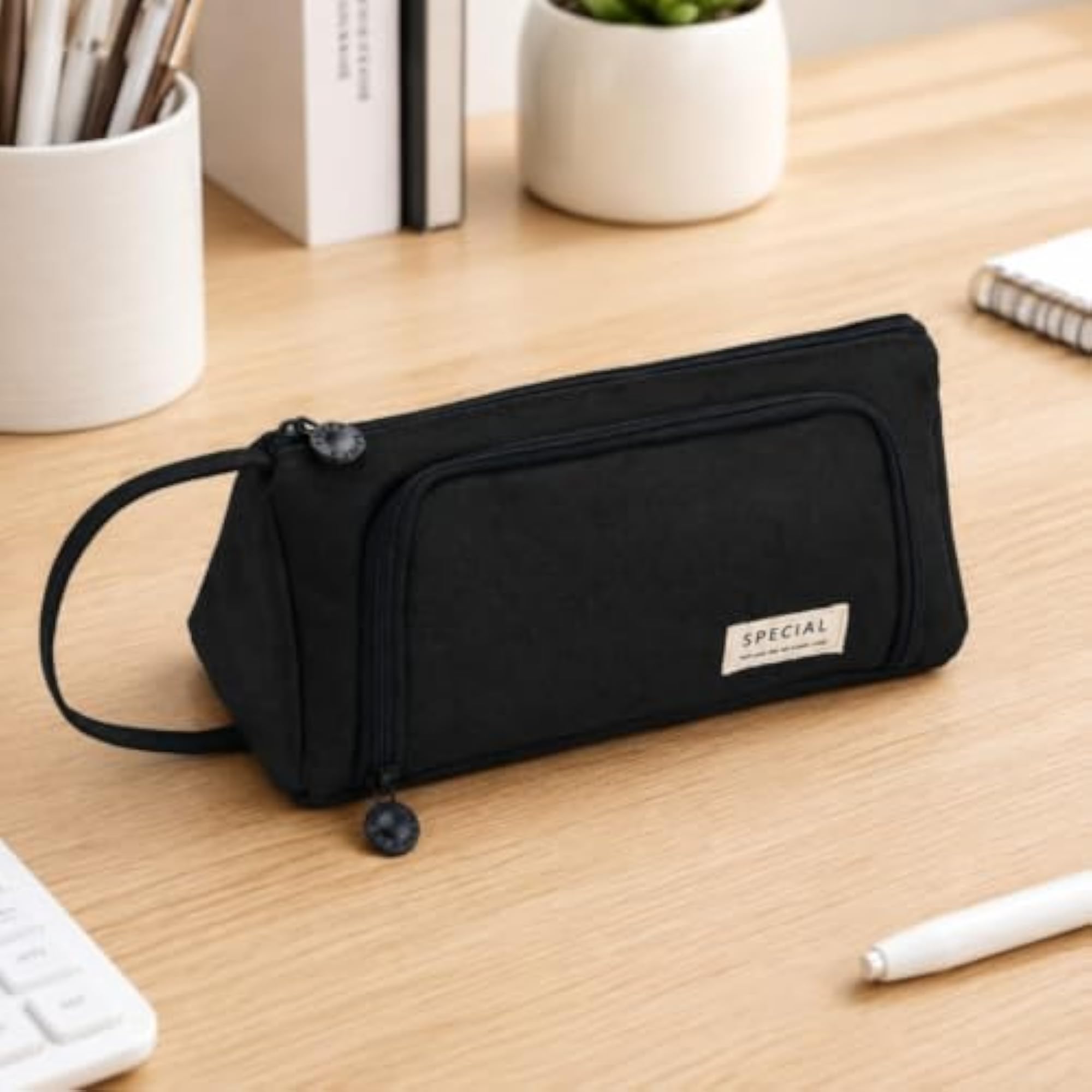 Multi-Compartment Multifunctional Pencil Case, Portable