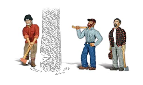 Woody & Chopper WOOA2552 figurines Woodland Scenics pour décor de train de jardin