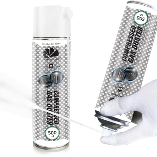 AABCOOLING Home&Office Frío Spray Compressed Gas Duster 500ml-Coche y moto, Cold ICE Congelante, para Congelar, Hielo, Cuidado del motor, Efecto Frío, Enfriado Directo Hasta -50°C