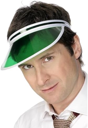 Smiffy's Poker Visor Costume Accessory, Green, Adult image 3