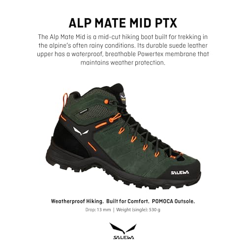 Image of Salewa Men's Alp Mate Mid Waterproof Trekking & Hiking Boot