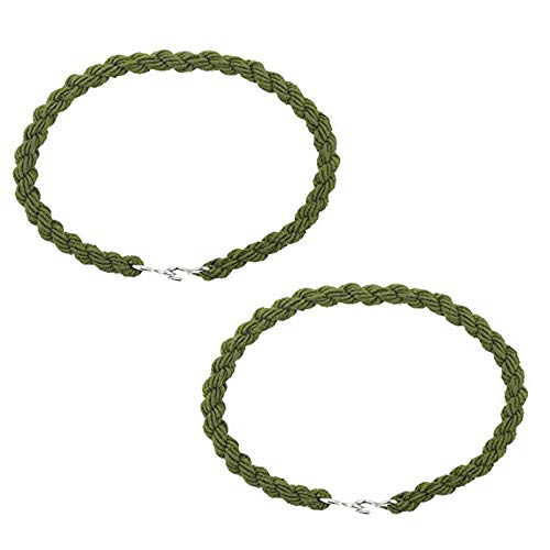 KUNSON 5 Pairs Military Army Trouser Twists Leg Ties Twisters Bungee Elastic Cadet, Boot Bands Blousing Straps Elastic Garters(10 pieces)