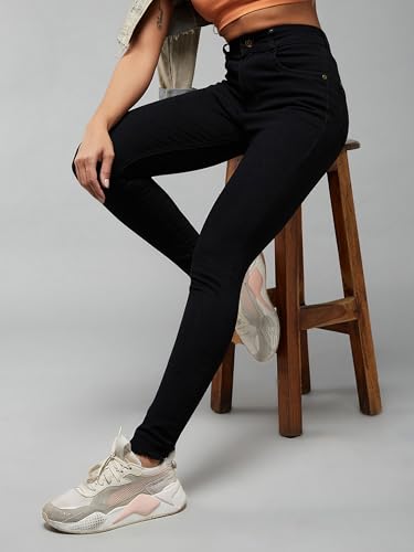 Image of Miss Chase Women's Skinny High Rise Regular /Cropped Length Stretchable Denim Jeans