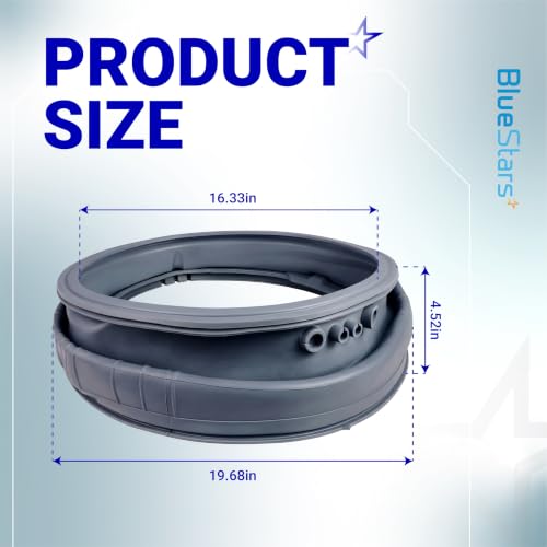Image of [NEW] BlueStars MDS47123619 Washer Door Seal with Extra Removal Tools