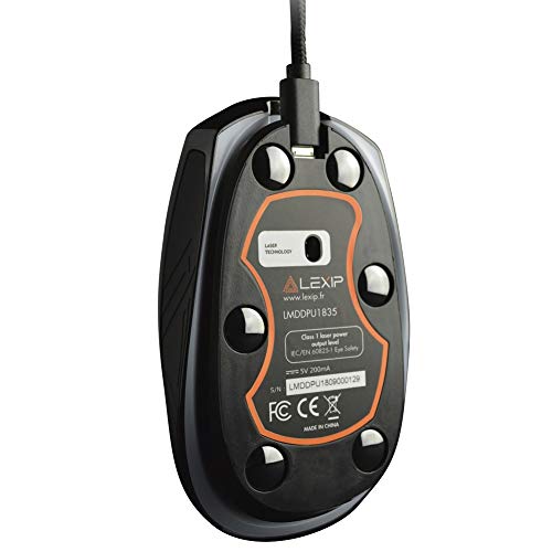 Lexip Pu94 Gaming Mouse-3D Wired And Rgb Gamer Mouse-Special 3D Environments And Design Software-2 Joysticks, 6 Buttons And 12 Programmable Directions - Ultimate Glide With 6 Ceramic Feet #TOP5