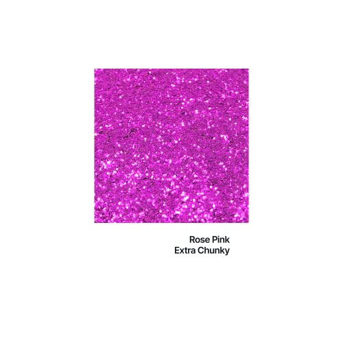 Hemway Glitter Shaker Rose Pink 130g Extra Chunky, Craft Glitter Shaker for Resin & Epoxy Crafts, Christmas Art Supplies - Image 2