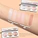 Pink Pearl Golden Champagne Bronze Rose Shimmer Glitter Highlighter Highlight Makeup Contour Powder,Glitter Face Illuminator Highlighter, Illuminator Make Up (Sunset Radiance Trio)