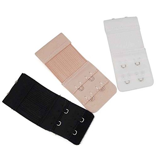Fangfeen Objectif 2x3 électrique de Crochets en métal Bracelet Crochets Soutien-Gorge Soutien-Gorge Extenders Bracelet Extention Bracelet Cover