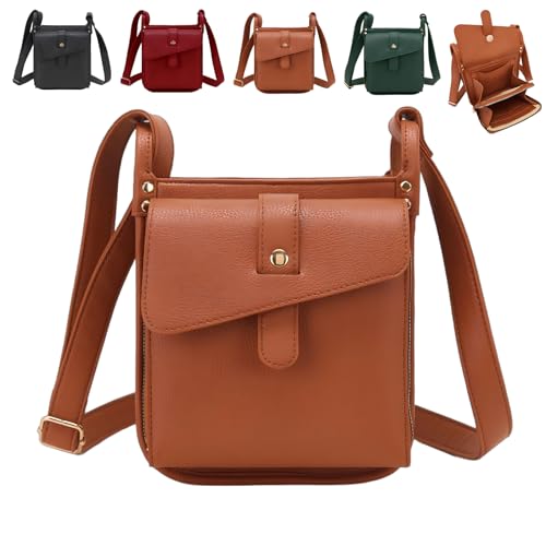 Dollver Crossbody Purse，Dollver Unique Design Crossbody Leather Bag，Dollver Crossbody Wallet for Women