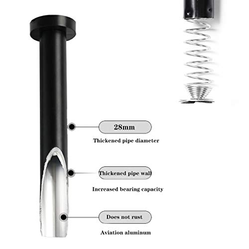 Tringle à rideau de douche télescopique dorée extensible en acier inoxydable - 3