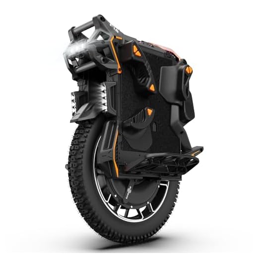 KINGSONG F18 Electric Unicycle, 75 MPH Top Speed & 45° Climbing, Upgraded 83 Miles Range EUC, 9000W Peak Motor, 100mm Suspension, for Adults Urban Riding for Off-Road, City Commutes & Extreme Terrain