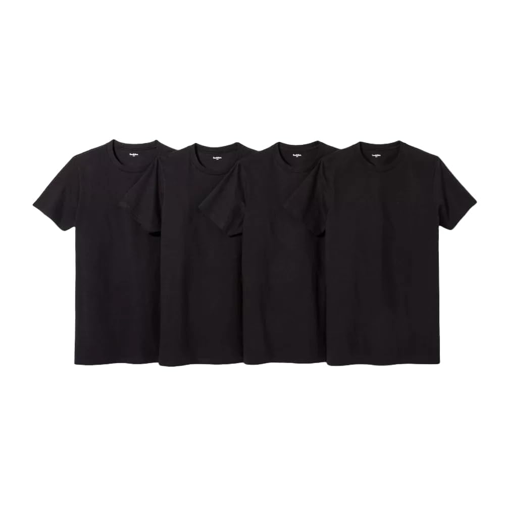 Goodfellow & Co Men's 4pk Crew-Neck Short Sleeve T-Shirt -