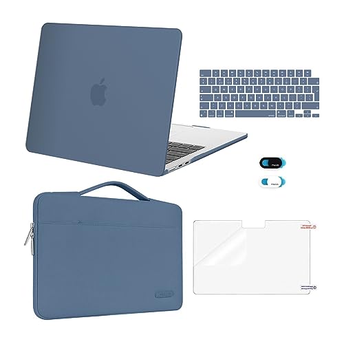 Carcasa MacBook Air 13 M3 M2 evita huellas y líquidos con funda y protector teclado