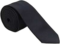 Gravata Adulto Social Preta Lisa Trabalhada Estampada Sem Nó Cetim e Fosca Slim Moda Masculino